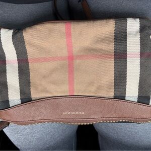 Burberry Black and Brown Leather Wallet